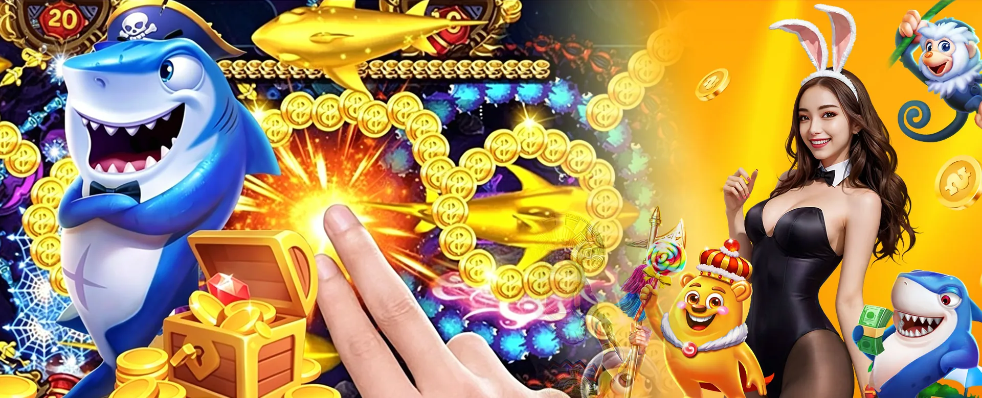 Project Playtime coins and Spintime gaming banner